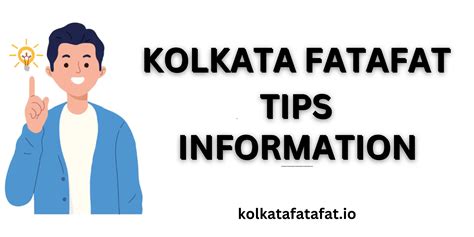 kolkata fatafat tips 2024|Kolkata Fatafat Tips, Tricks, and Strategies for Success Today .